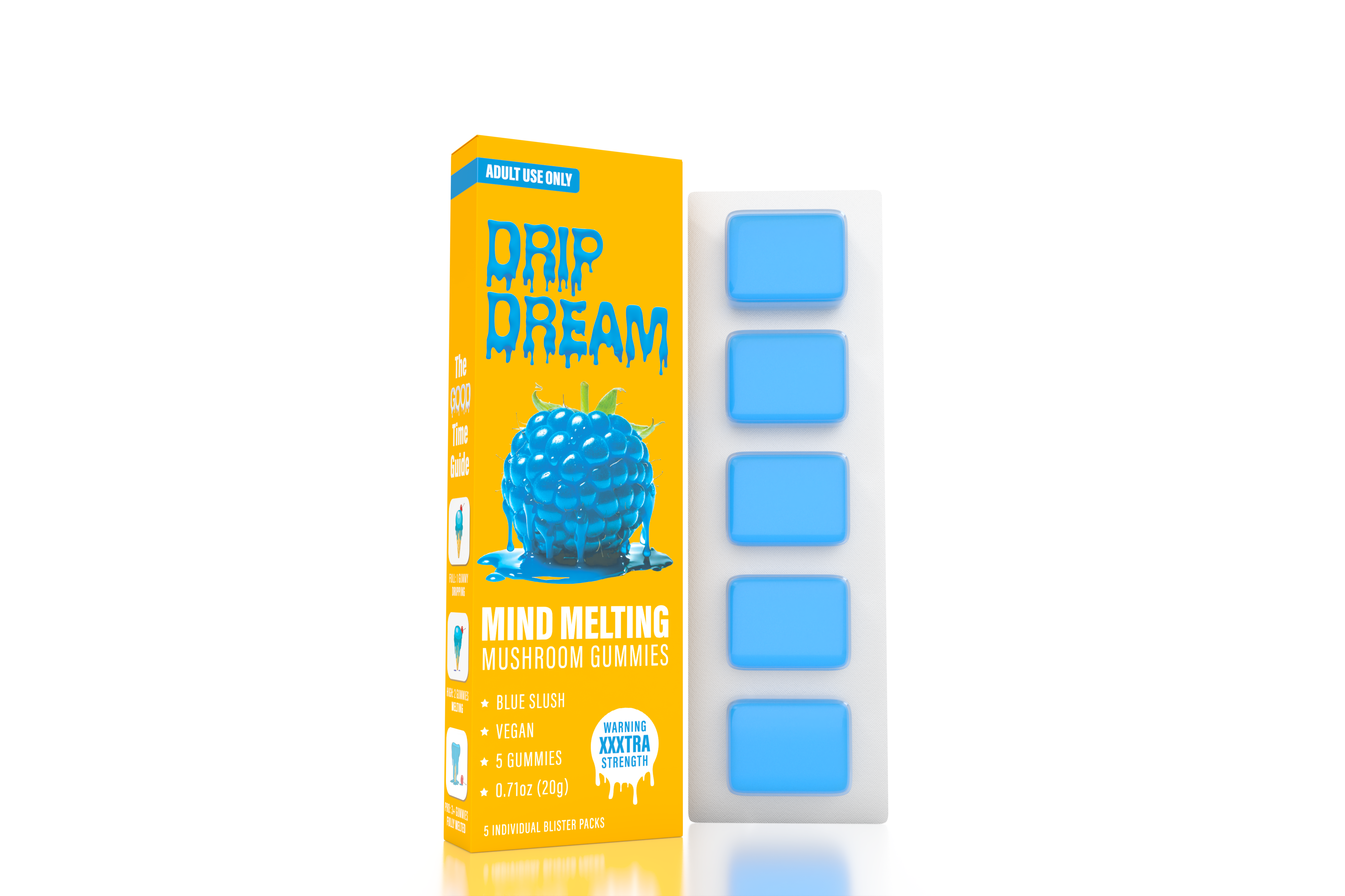 Drip Dream Blueberry Mind Melting Mushroom Gummies – ShadyAcres
